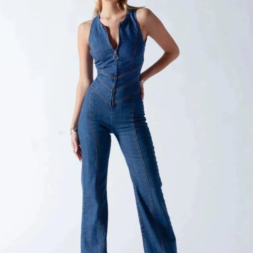 Damen Jeans Overall Drune
