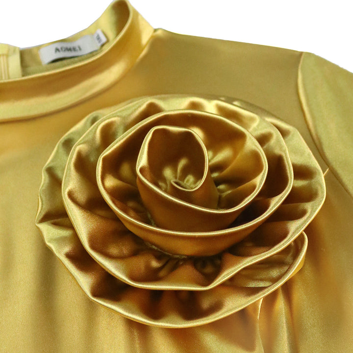 Damen Elegantes Kleid mit Blumendekor Drune