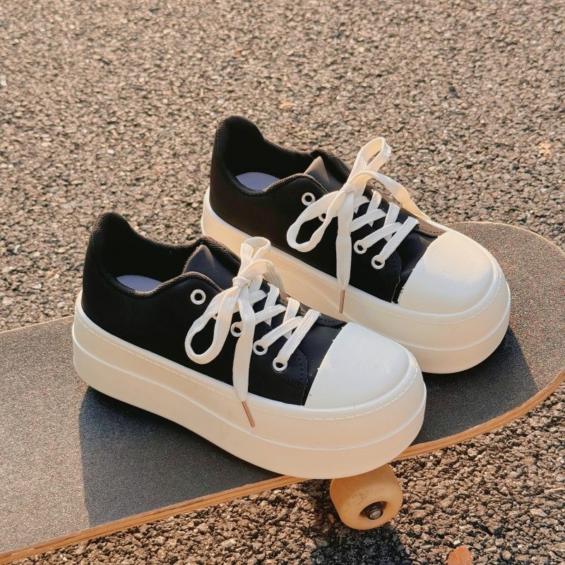 Damen Plateau Sneakers mit modischem Design und bequemer Dämpfung Drune