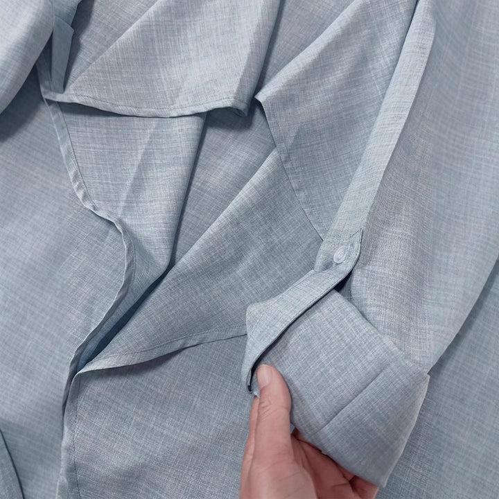 Damen lässige lange Jacke mit asymmetrischem Schnitt Drune