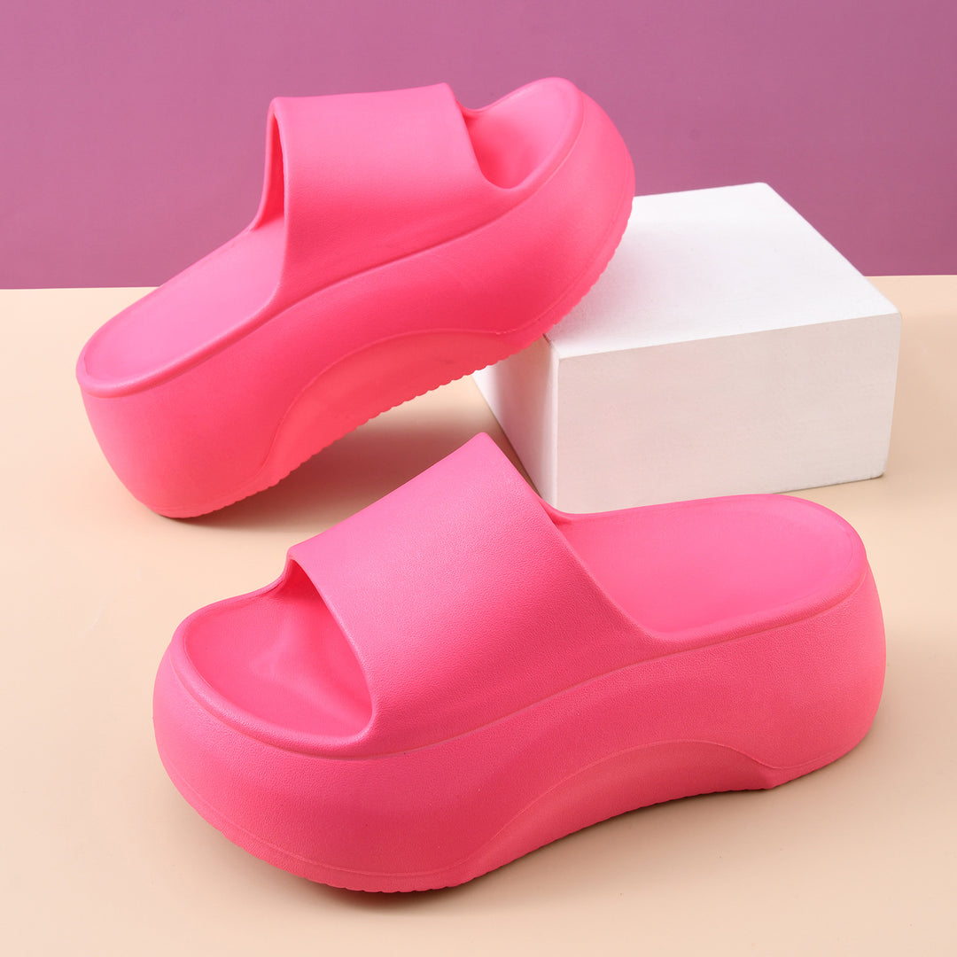 Femme Erhöhte Plattform Rutschsandalen Drune