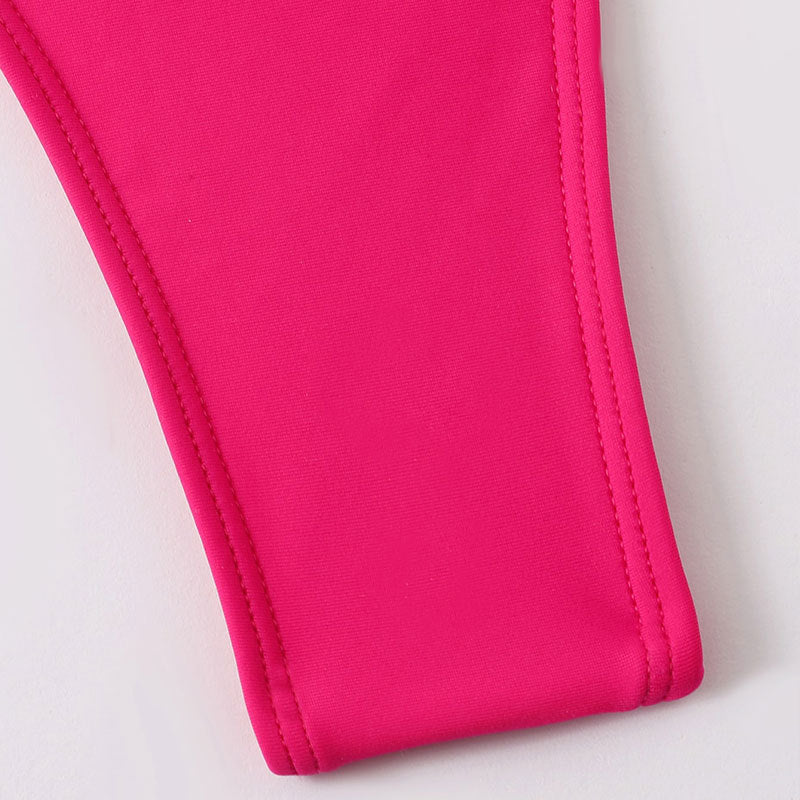 Damen Einteiler Badeanzug mit elegantem V-Ausschnitt Drune