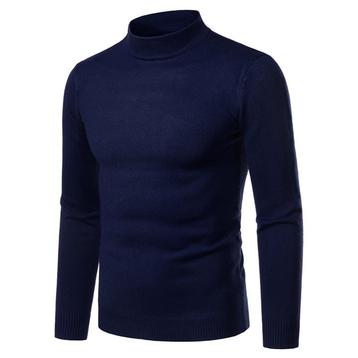 Herren warme Rollkragenpullover aus feinem Strickmaterial Drune