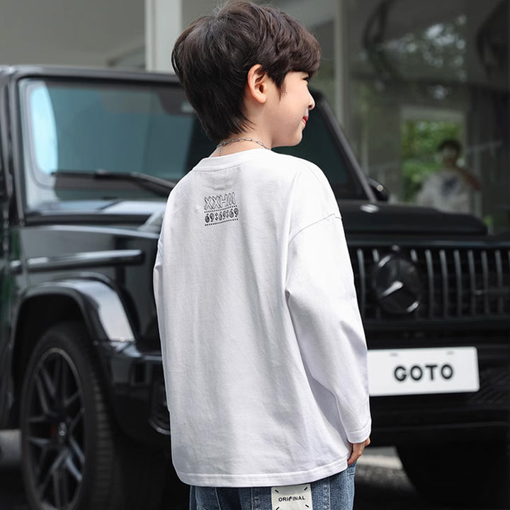 Jungen Langarmshirt mit coolem Grafikdruck Drune