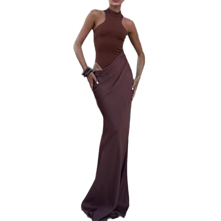 Damen Maxi-Kleid mit modischem Schnitt Drune