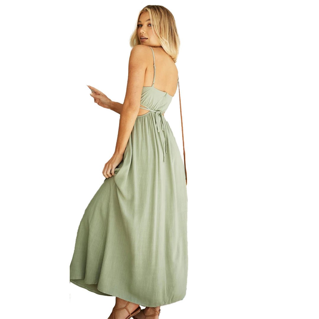 Damen Maxikleid mit modischen Cut-Outs und figurfreundlichem Design Drune