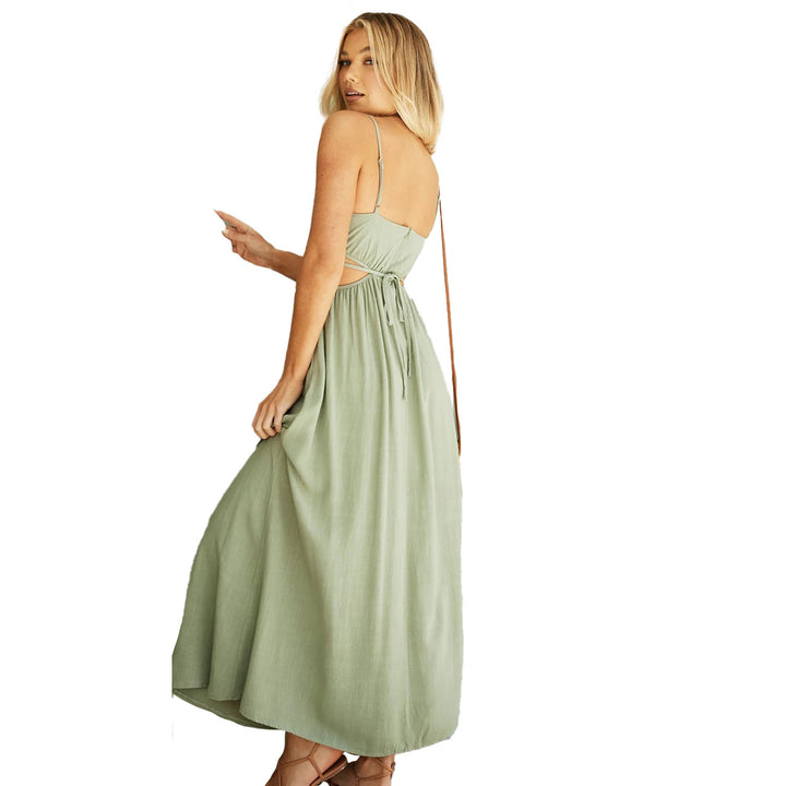 Damen Maxikleid mit modischen Cut-Outs und figurfreundlichem Design Drune