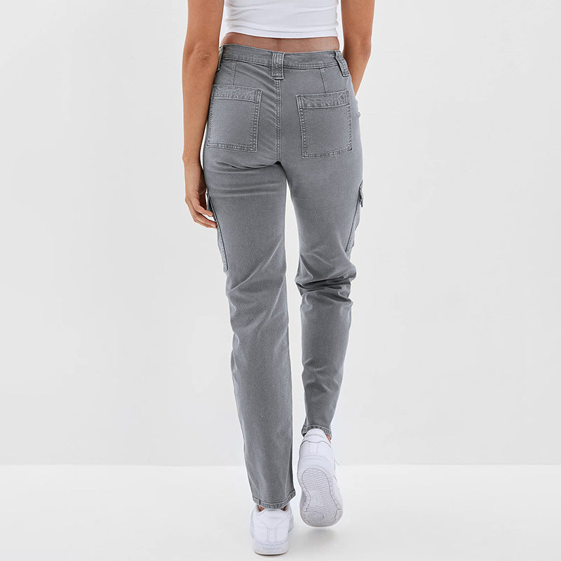 Damen Cargo-Jeans mit praktischen Seitentaschen und modernem Schnitt Drune