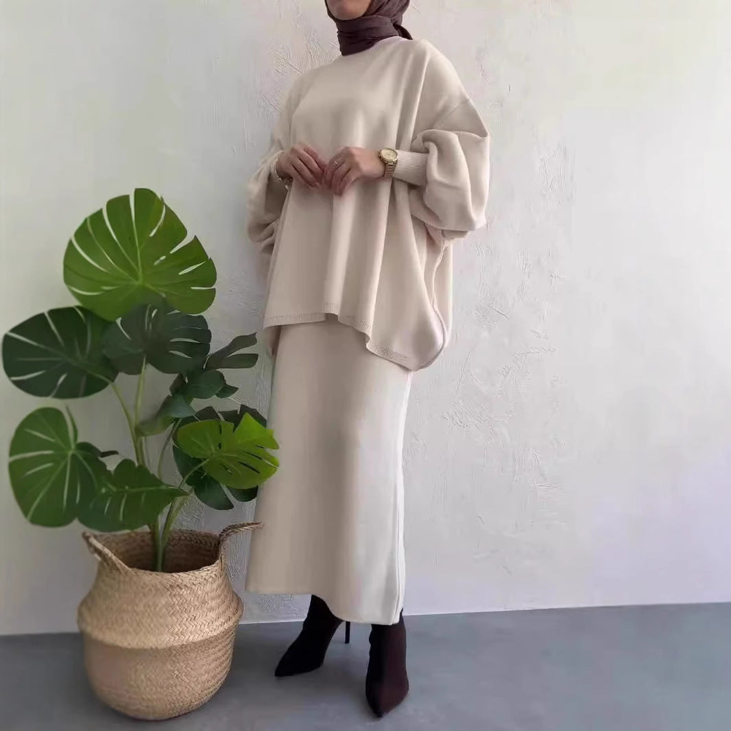 Damen lässiges Maxikleid mit oversized Schnitt und eleganten Details Drune