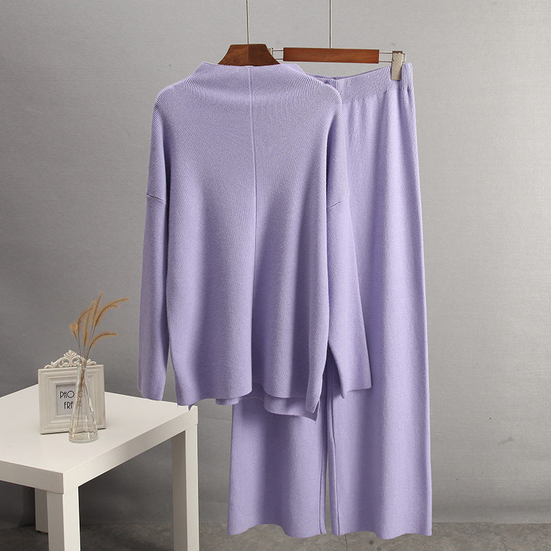 Damen Elegantes Strickensemble mit weitem Schnitt Drune