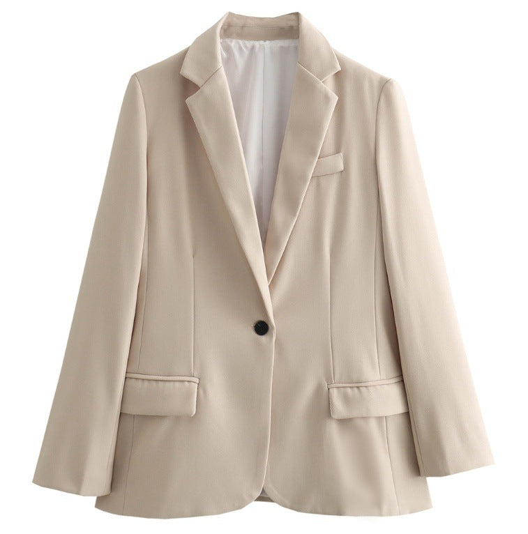 Damen klassische Karomuster Blazerjacke Drune