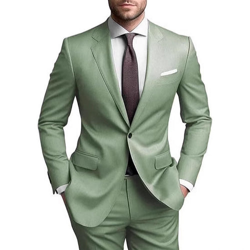 Herren nan tailliertes Ein-Knopf Anzugset mit schmaler Silhouette und Stretchkomfort Drune