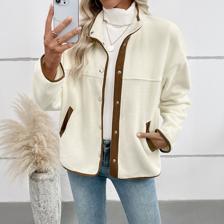 Damen Fleecejacke mit kontrastierenden Details Drune