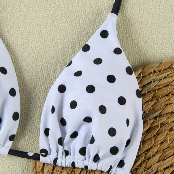 Damen Triangel-Bikini mit elegantem Punkte-Muster Drune
