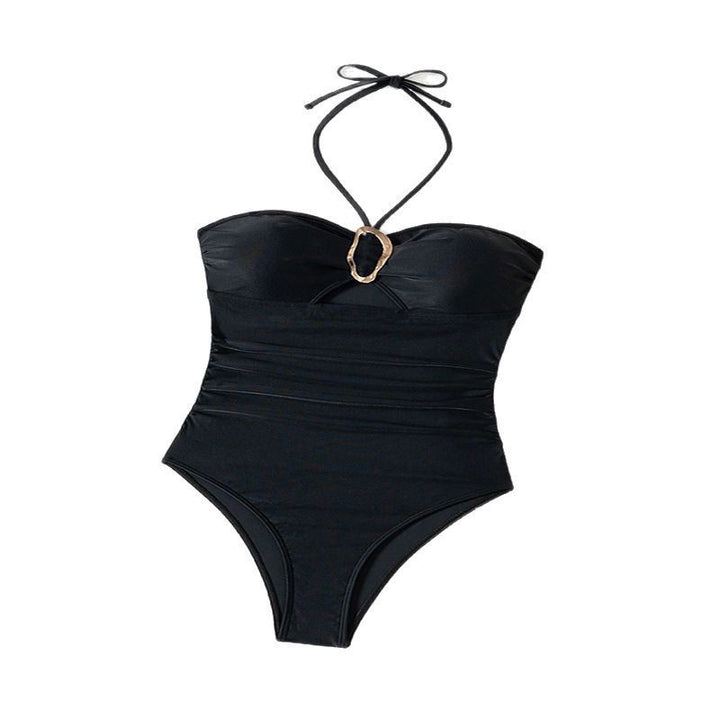 Damen Einteiler Badeanzug mit raffiniertem Cut-Out und eleganter Schnürung Drune