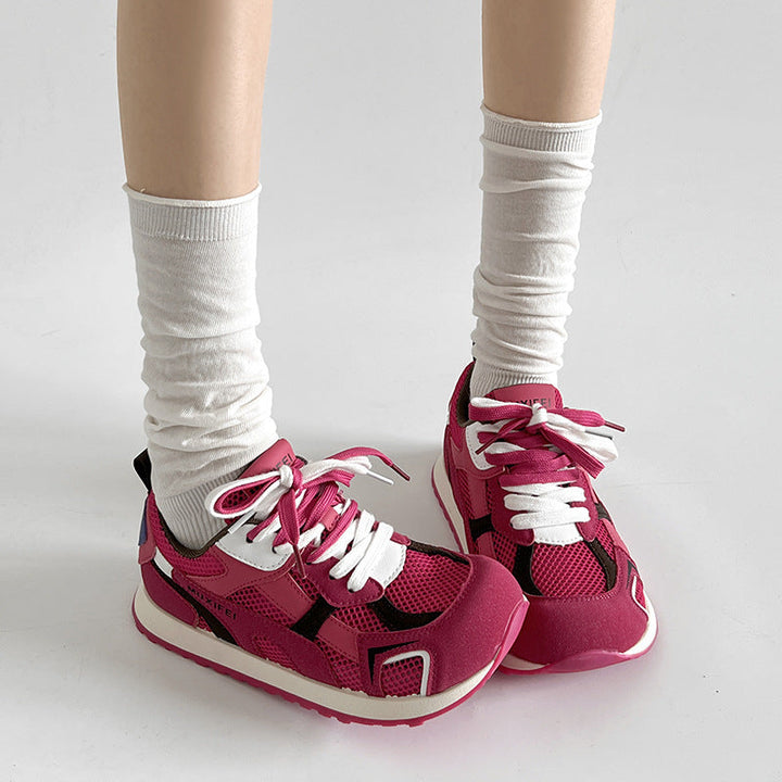 Damen Sportliche Sneakers mit atmungsaktiven Mesh-Einsätzen und rutschfester Sohle Drune