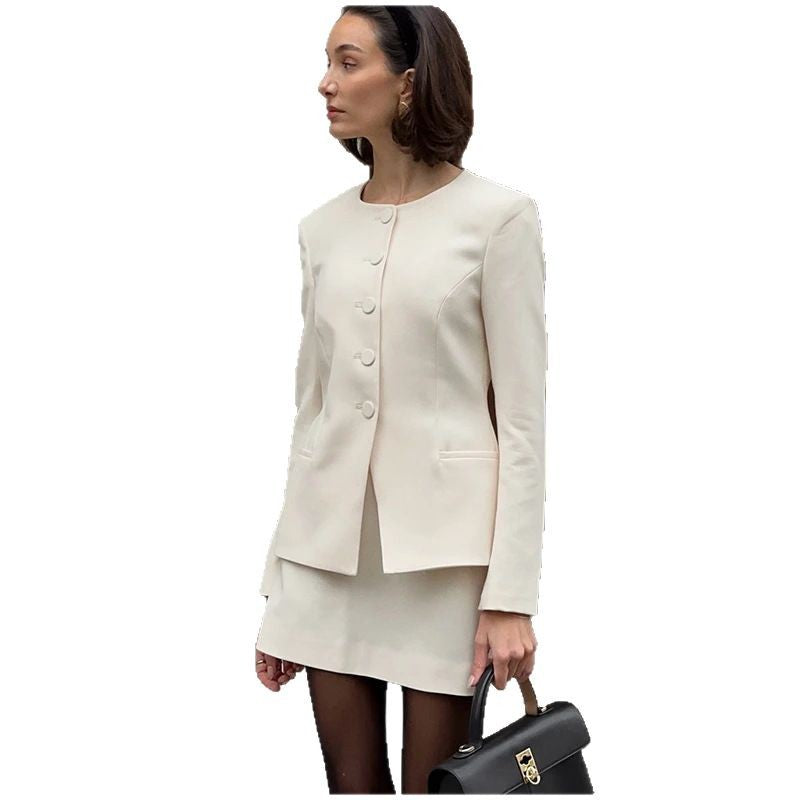 Damen Modisches Blazer-Rock-Set Drune