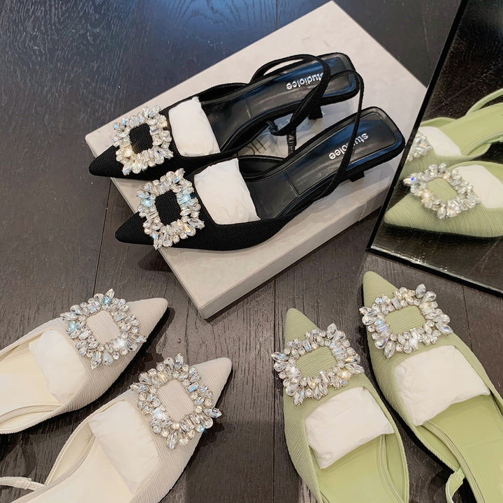 Damen Sling-Pumps mit eleganter Perlenapplikation Drune