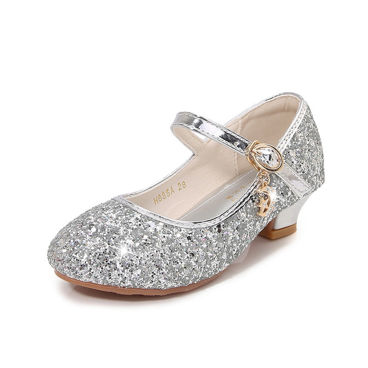 Mädchen Ballerina-Schuhe mit verstellbarem Riemen und Glitzer-Detail Drune