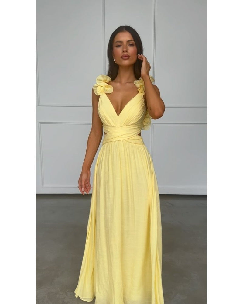 Drune | Gebunden Plissee Einfarbiger Rock Kleid