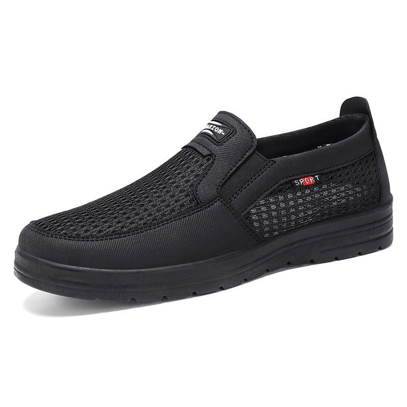Herren nan atmungsaktiver Slip-On Freizeitschuh mit gestricktem Obermaterial, elastischem Einstieg und stoßdämpfender EVA-Sohle Drune
