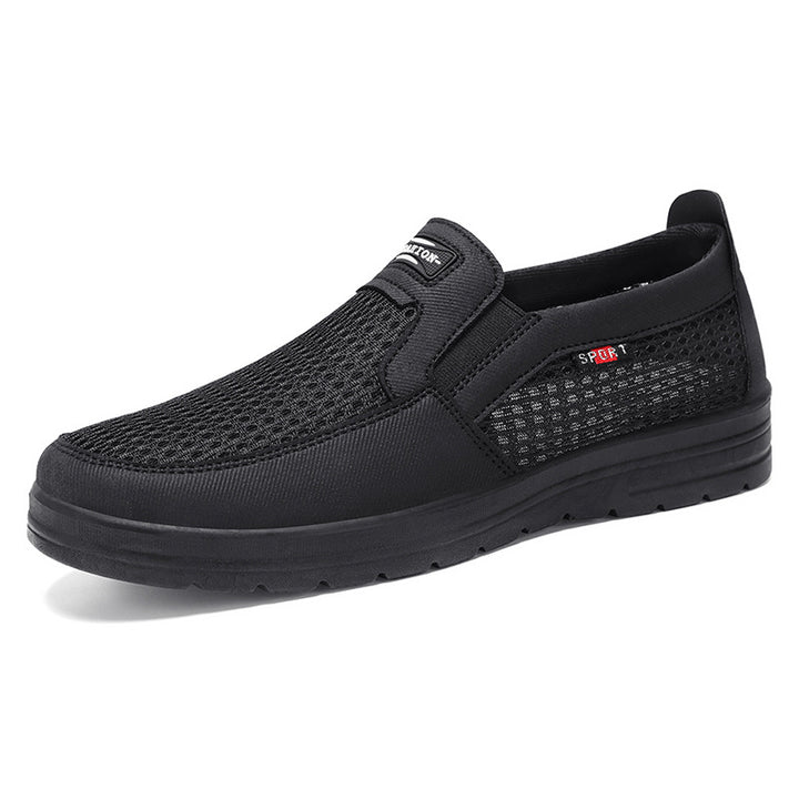 Herren nan atmungsaktiver Slip-On Freizeitschuh mit gestricktem Obermaterial, elastischem Einstieg und stoßdämpfender EVA-Sohle Drune