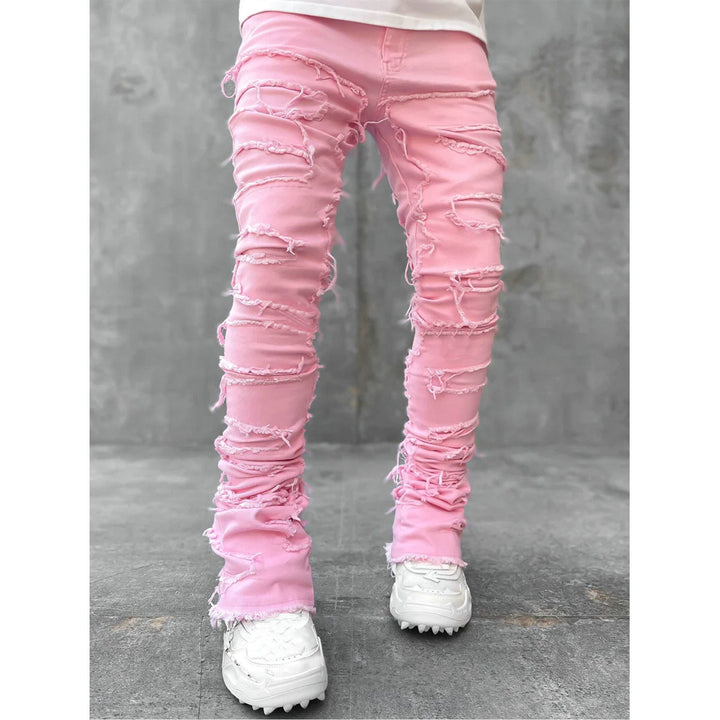 Herren lässige Ripped Jeans im modischen Schnitt Drune