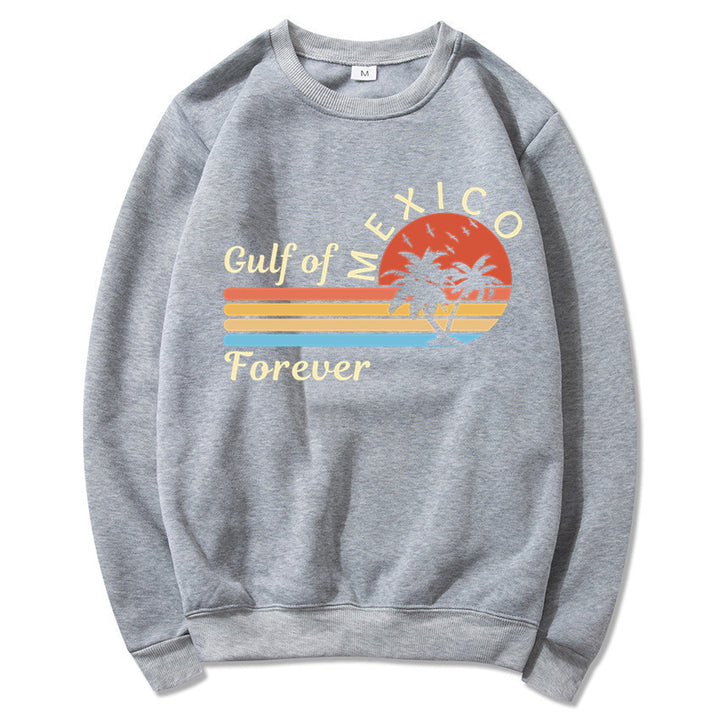 Damen Sweatshirt mit tropischem Grafikdesign und modernem Aufdruck Drune