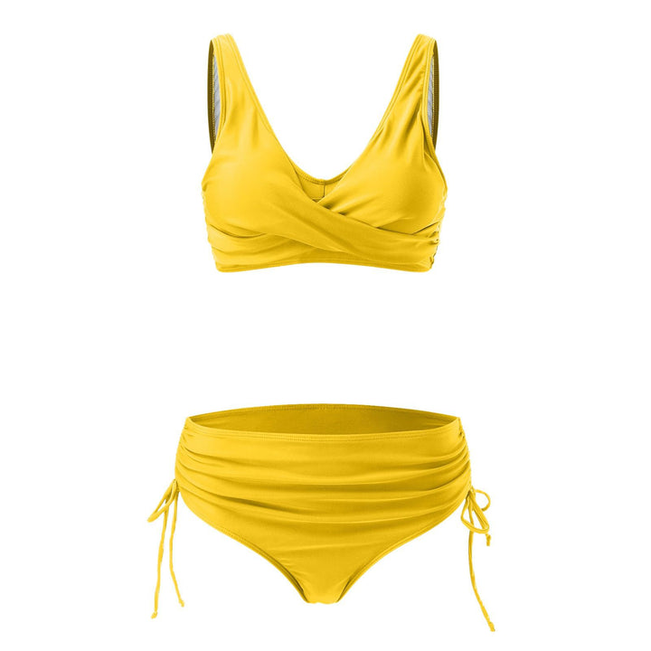 Damen Hochwertiges Wickel-Bikini-Set mit regulierbarem Höschen Drune