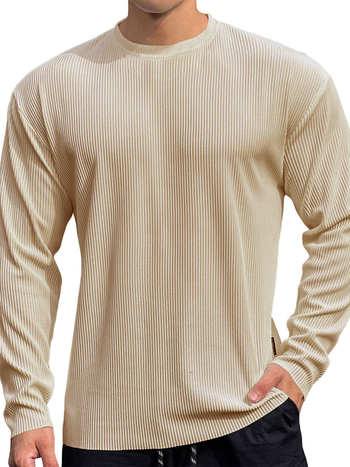 Herren Feinstrickpullover mit strukturiertem Rippenmuster Drune