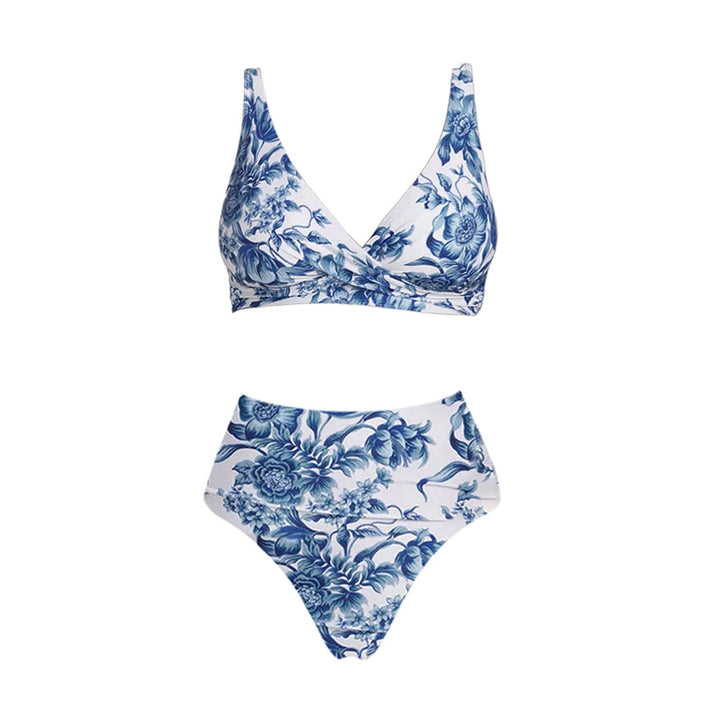 Damen Floral Druck Bikini Drune