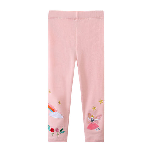 Mädchen Leggings mit verspieltem Feen- und Regenbogen-Design Drune