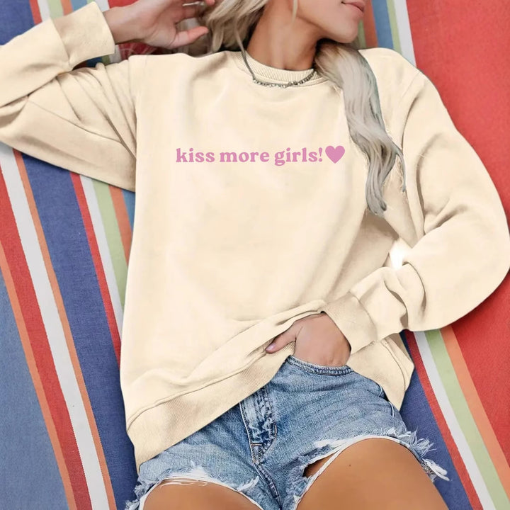 Damen Sweatshirt mit inspirierendem Schriftzug und lässiger Passform Drune