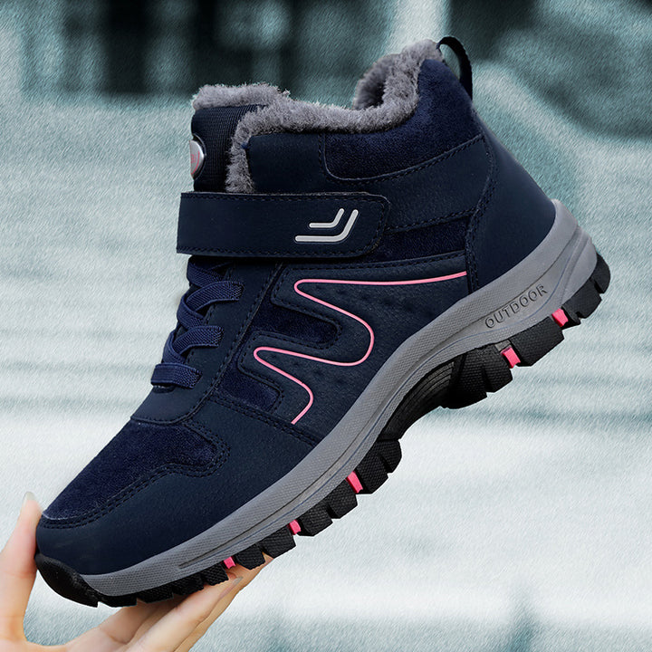 Damen Winterliche Trekkingstiefel mit rutschfester Sohle und isolierendem Futter Drune