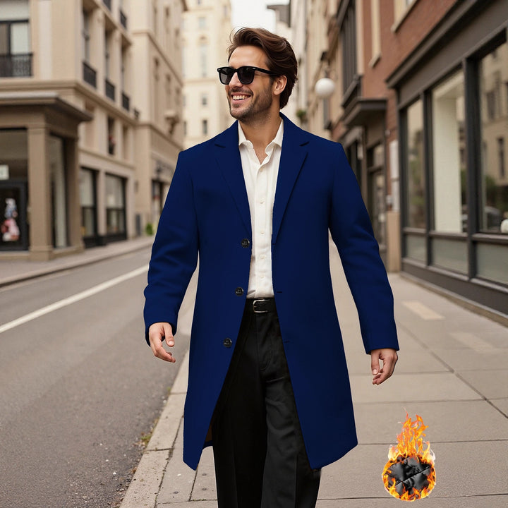 Herren eleganter doppelreihiger Mantel Drune