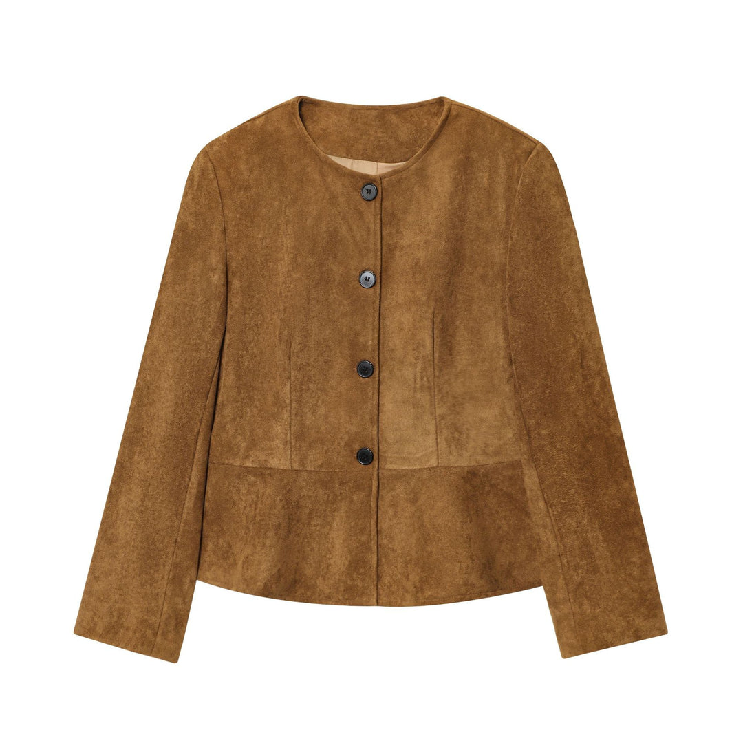 Damen elegante Velourjacke Drune