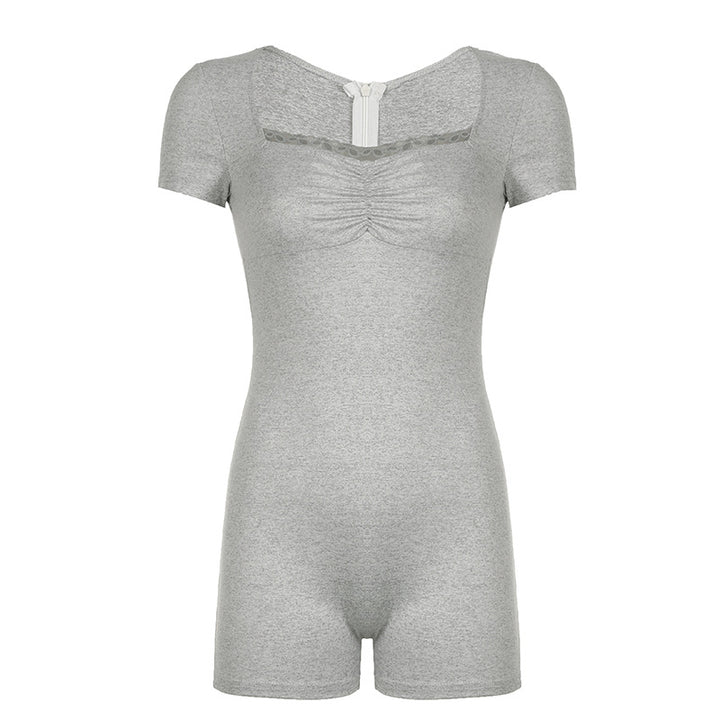 Damen Bodycon-Einteiler mit raffiniertem Raffungselement und elegantem Reißverschluss Drune