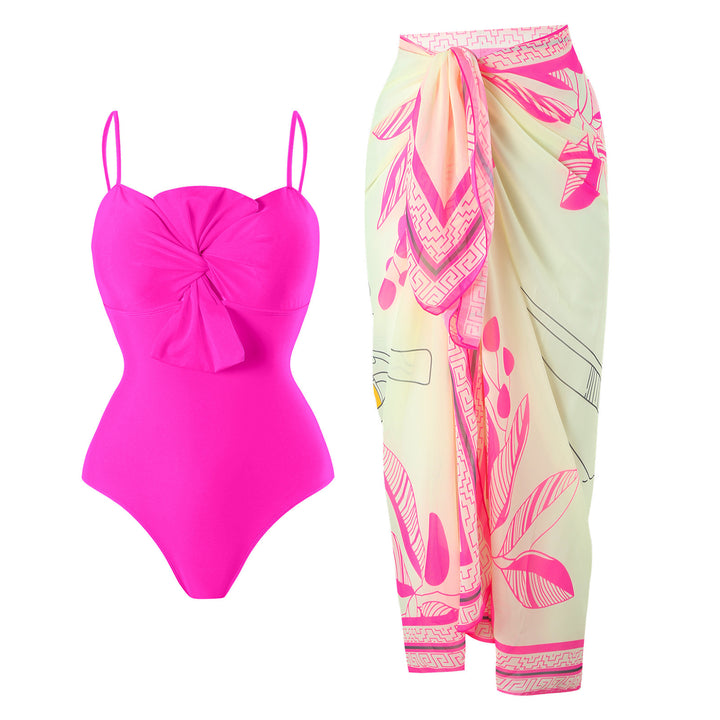 Damen Badeanzug mit elegantem Wickelrock Drune