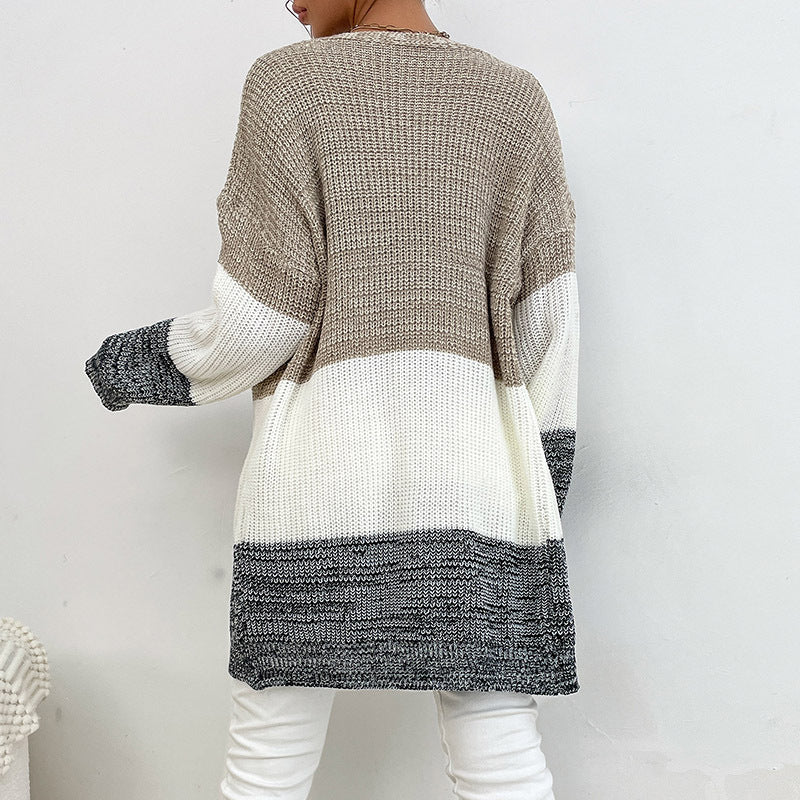 Damen Strickjacke mit modischem Farbverlauf und lässigem Schnitt Drune