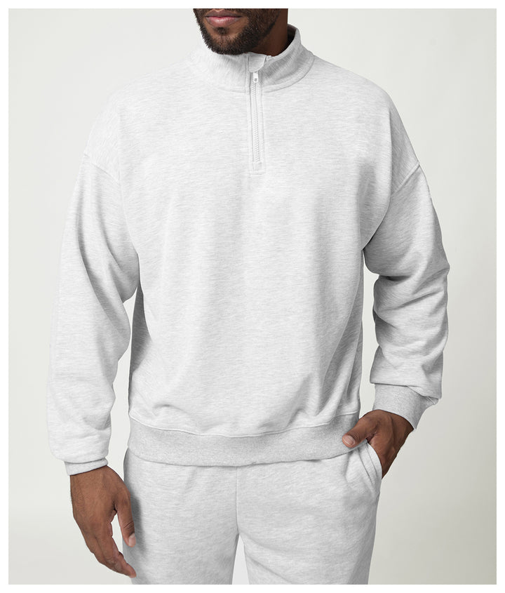Herren Sweatshirt mit kurzem Reißverschluss Drune