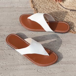 Damen elegante Zehentrenner-Sandalen mit geflochtenen Riemen Drune