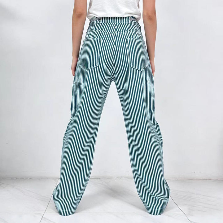 Damen weite Cargo-Hose mit praktischen Taschen und einzigartigem Design Drune