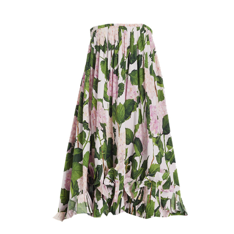 Damen Einteiler Badeanzug mit voluminösen Rüschendetails und floralem Design Drune