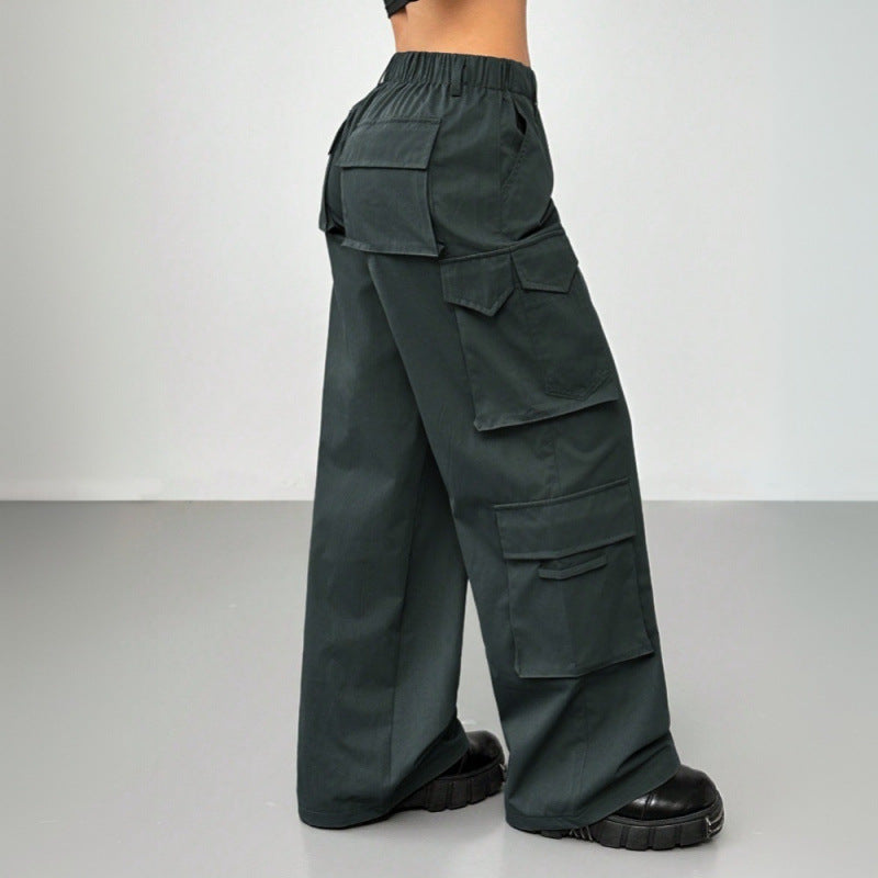 Damen Cargo-Hose mit weitem Schnitt und praktischen Taschen Drune