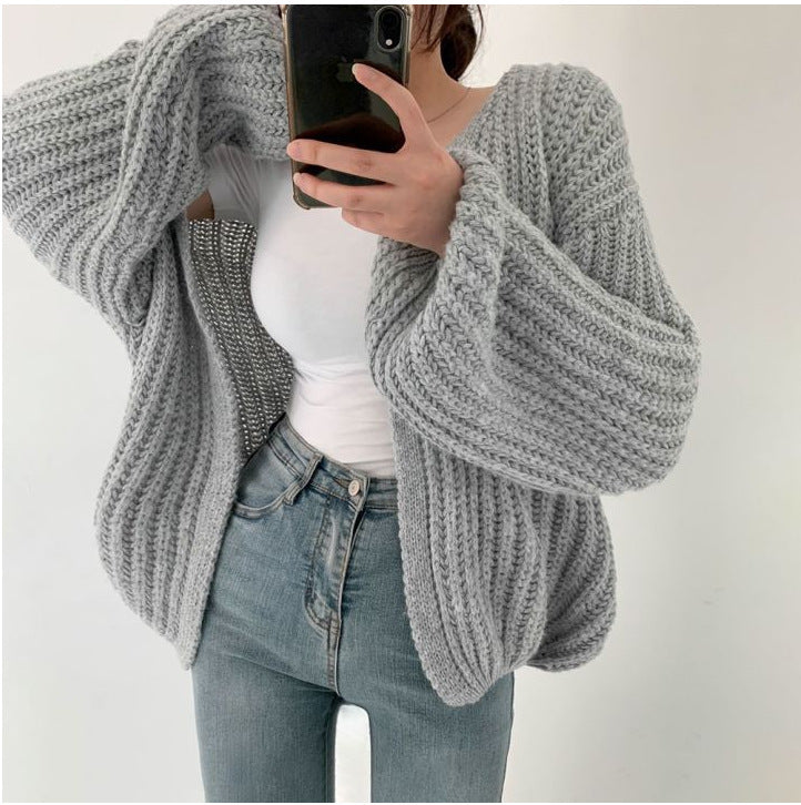 Drune | Offener Strickjacke Aus Dickem Strick Für Damen