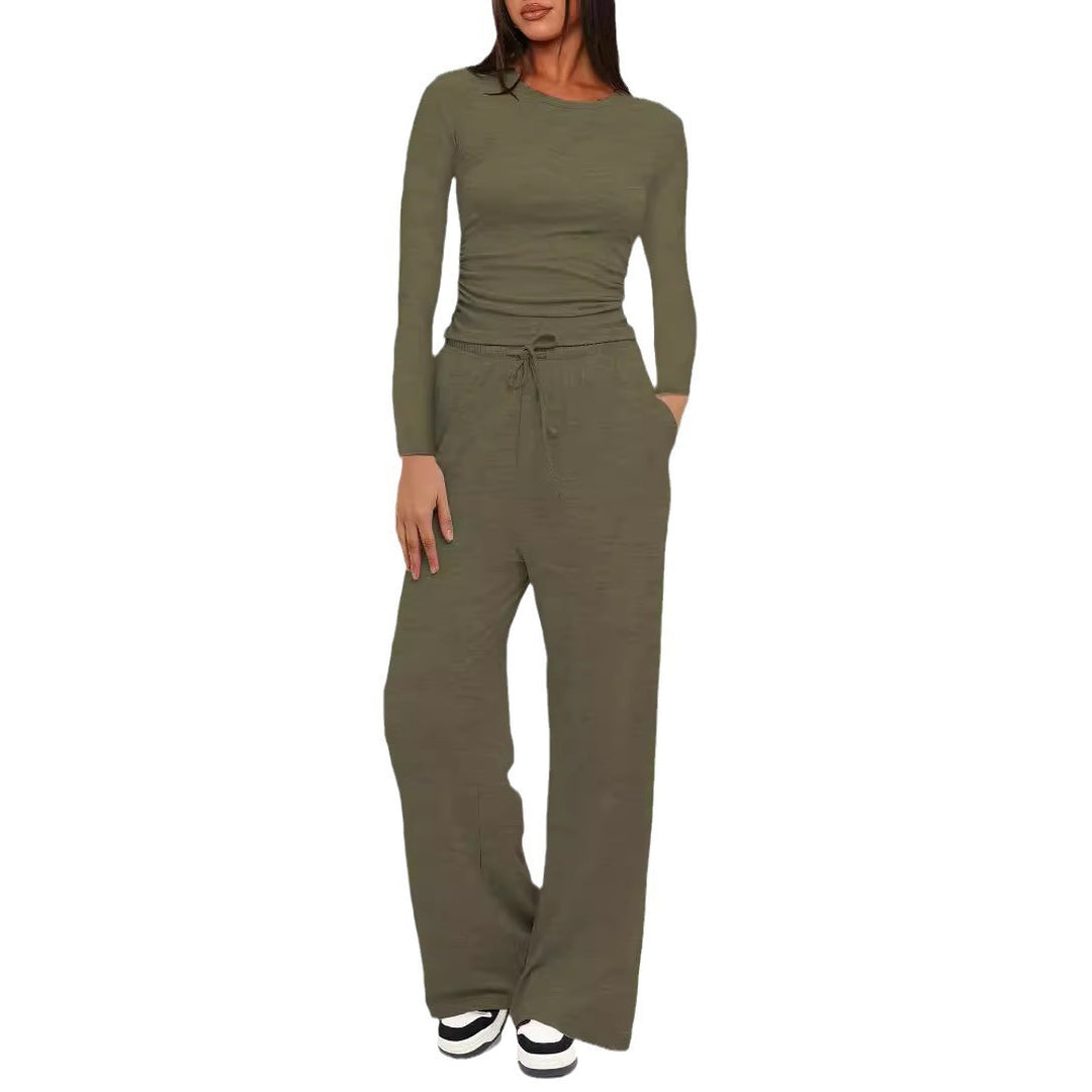 Damen entspanntes Lounge-Set mit langem Arm Drune