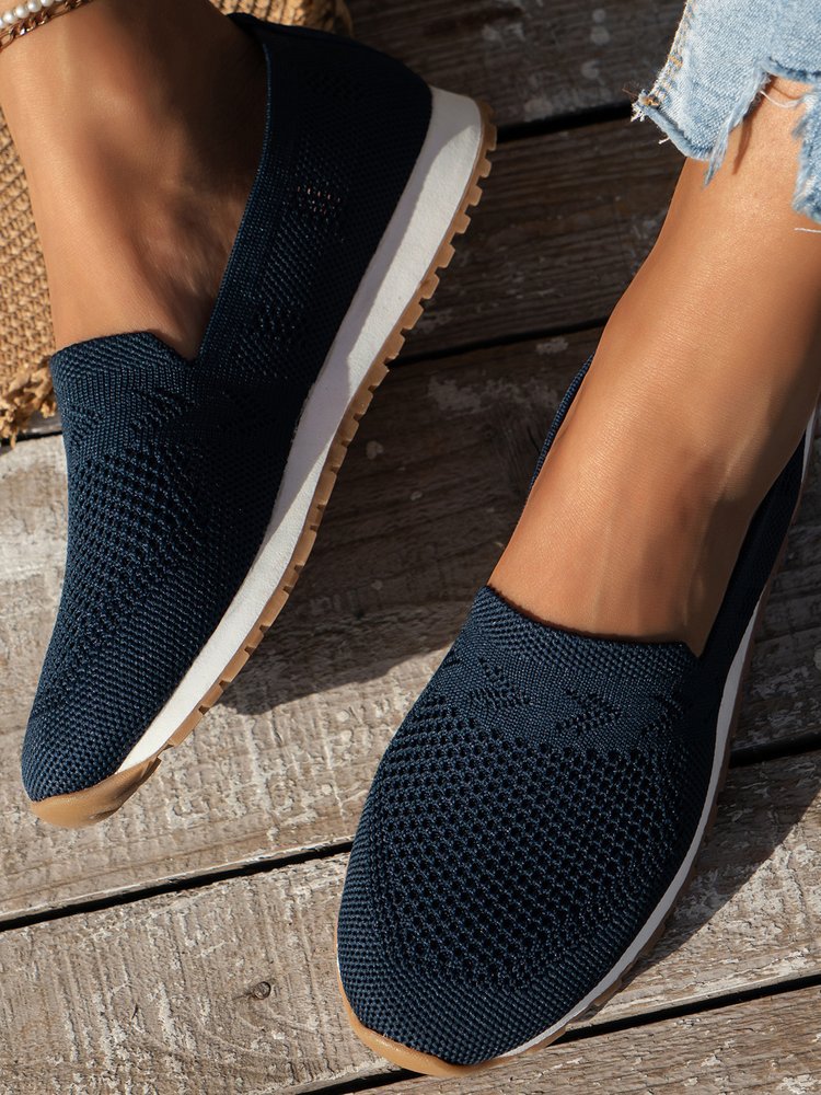 Damen Komfortable Slip-On Sneakers Drune