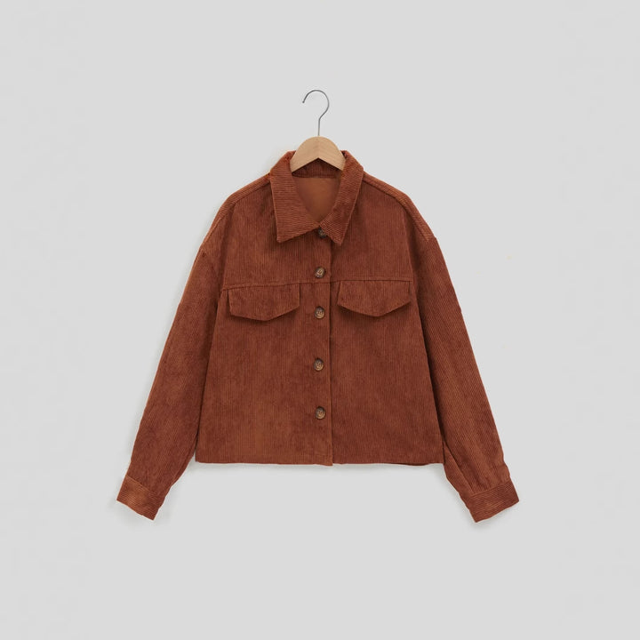 Damen Cord-Jacke mit praktischen Taschen im lässigen Schnitt Drune