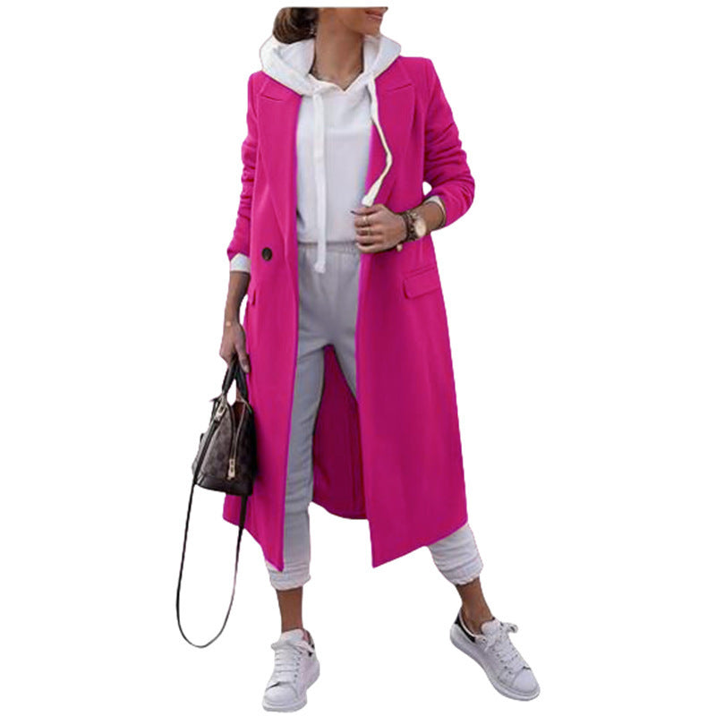 Damen Elegante Übergangsjacke mit schickem Revers und praktischen Taschen Drune