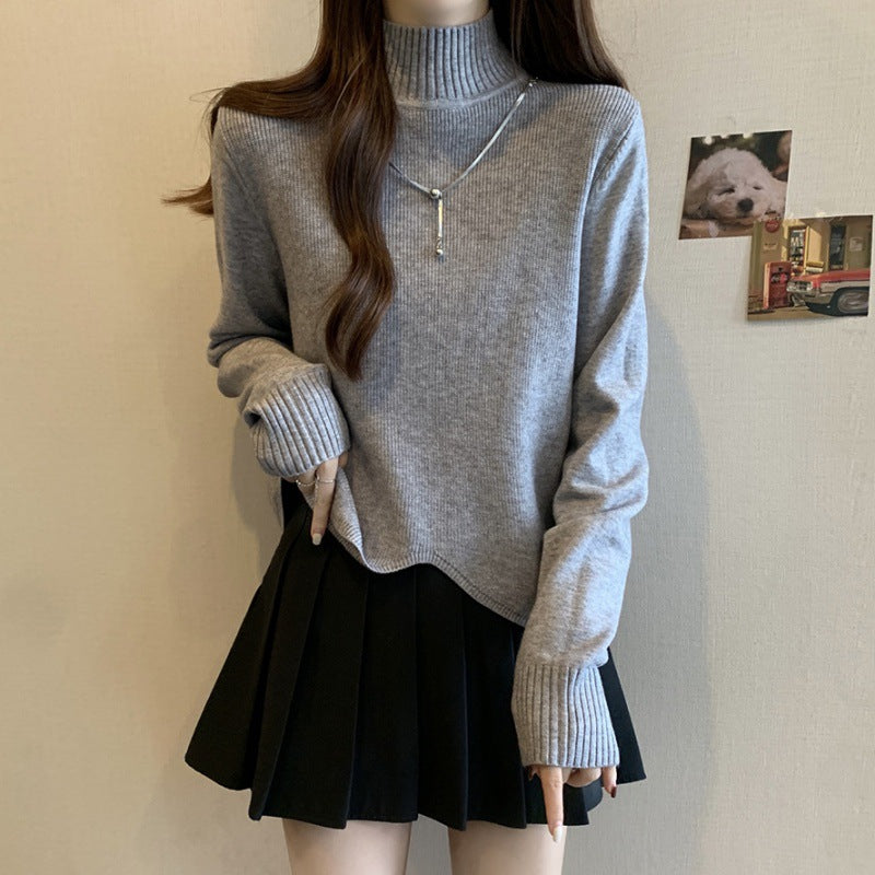 Damen eleganter Rollkragenpullover im lässigen Schnitt Drune